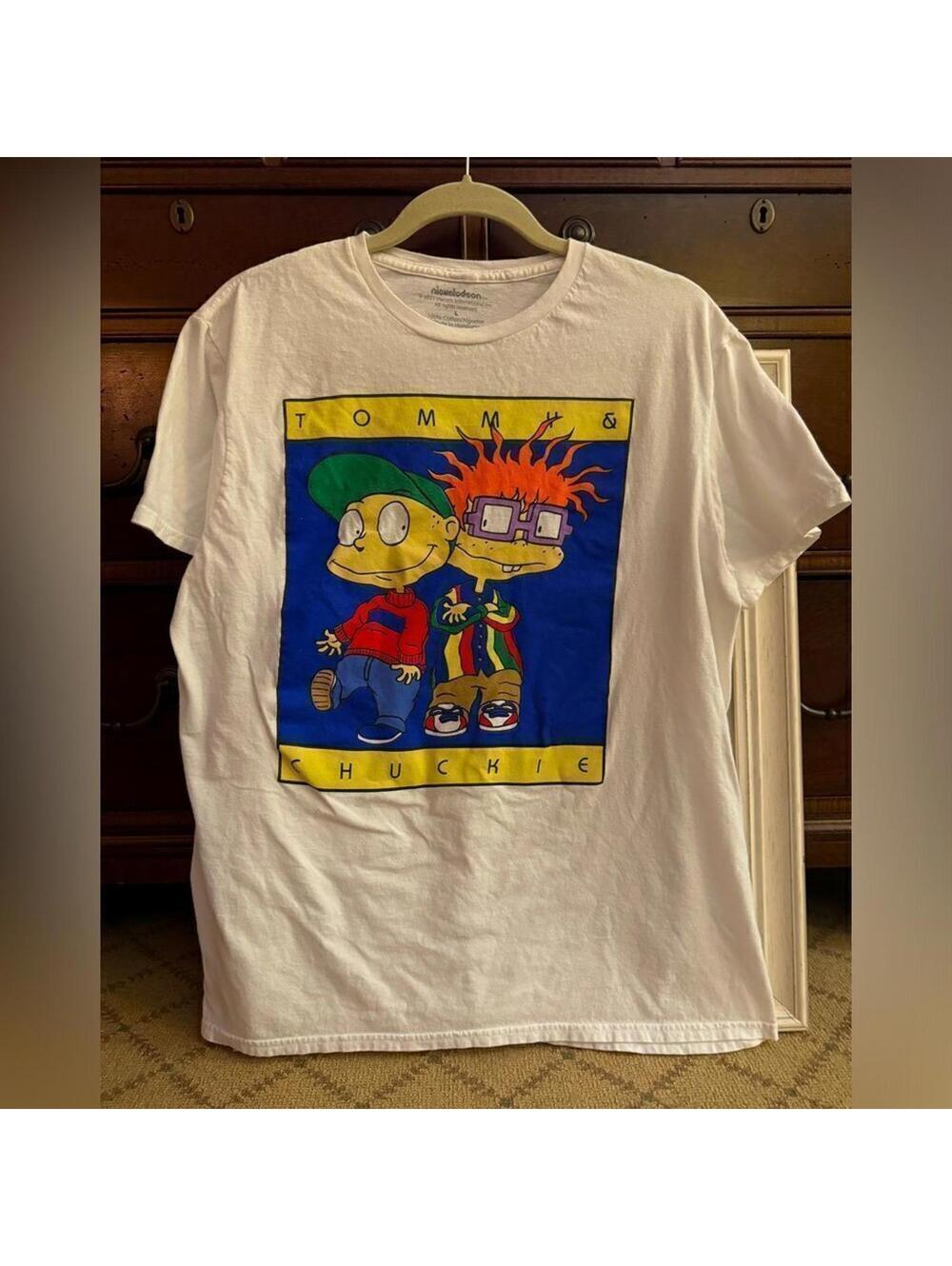 Nickelodeon Rugrats Tommy and Chuckie Vintage short sleeve T-shirt L